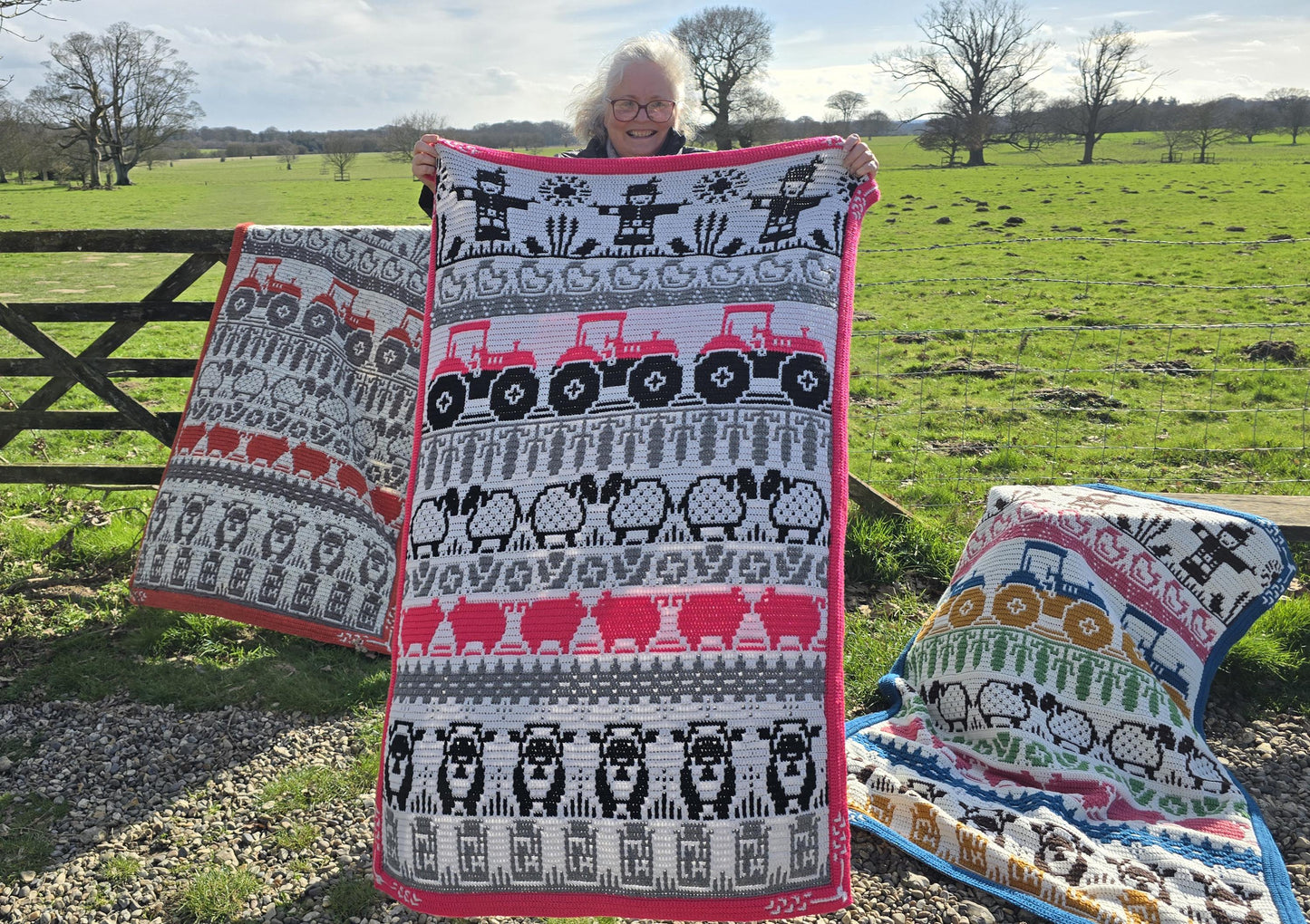 Harmony Farm Mosaic Blanket Crochet Pattern