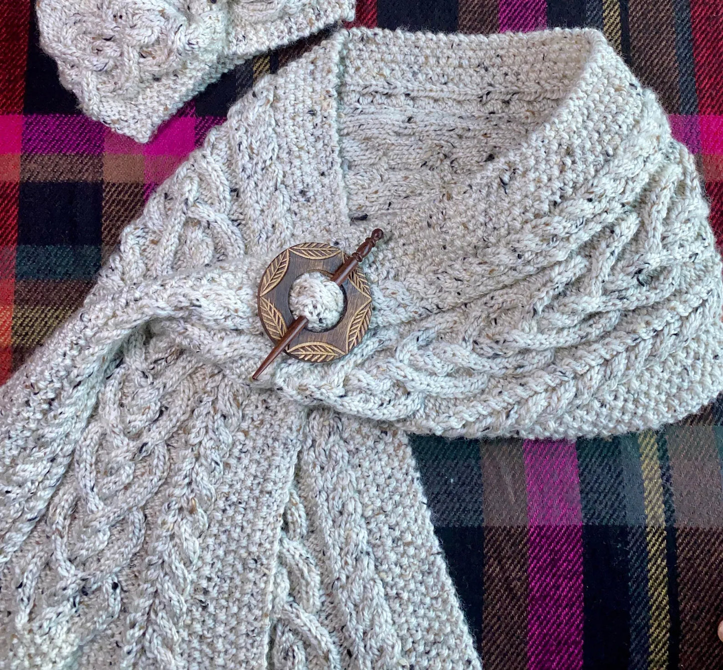 Heart of Scotland Aran Scarf Knitting Pattern
