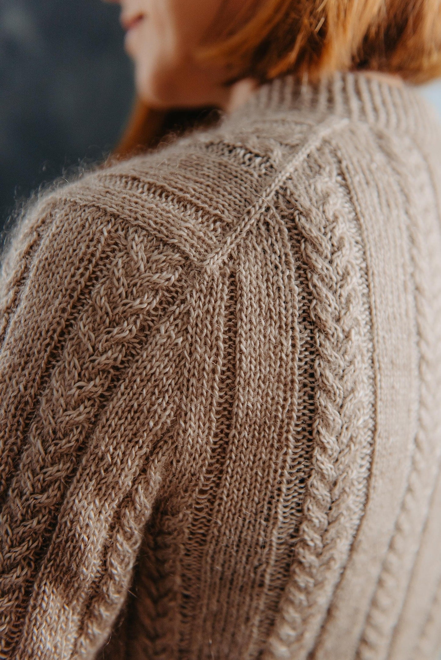 Simple Cable Cardigan Knitting Pattern