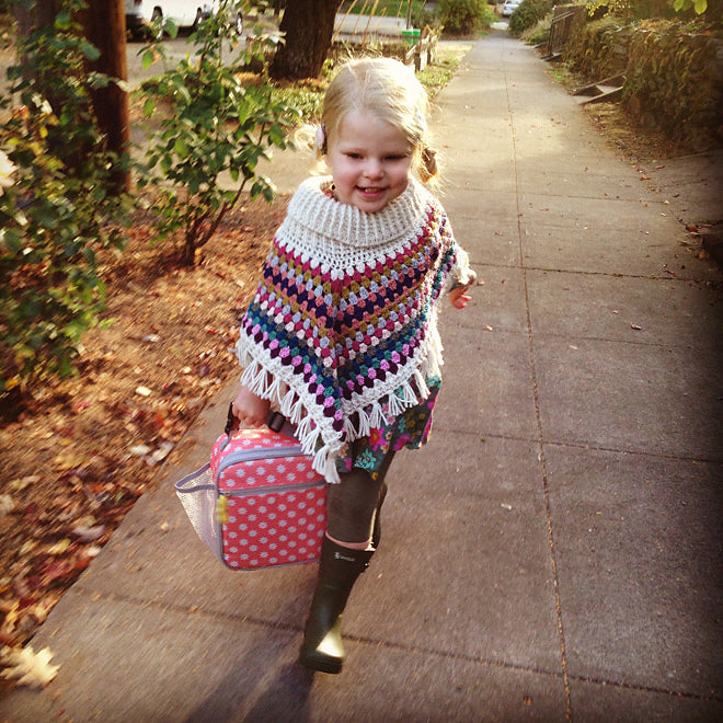 Cowl Neck Poncho Crochet Pattern