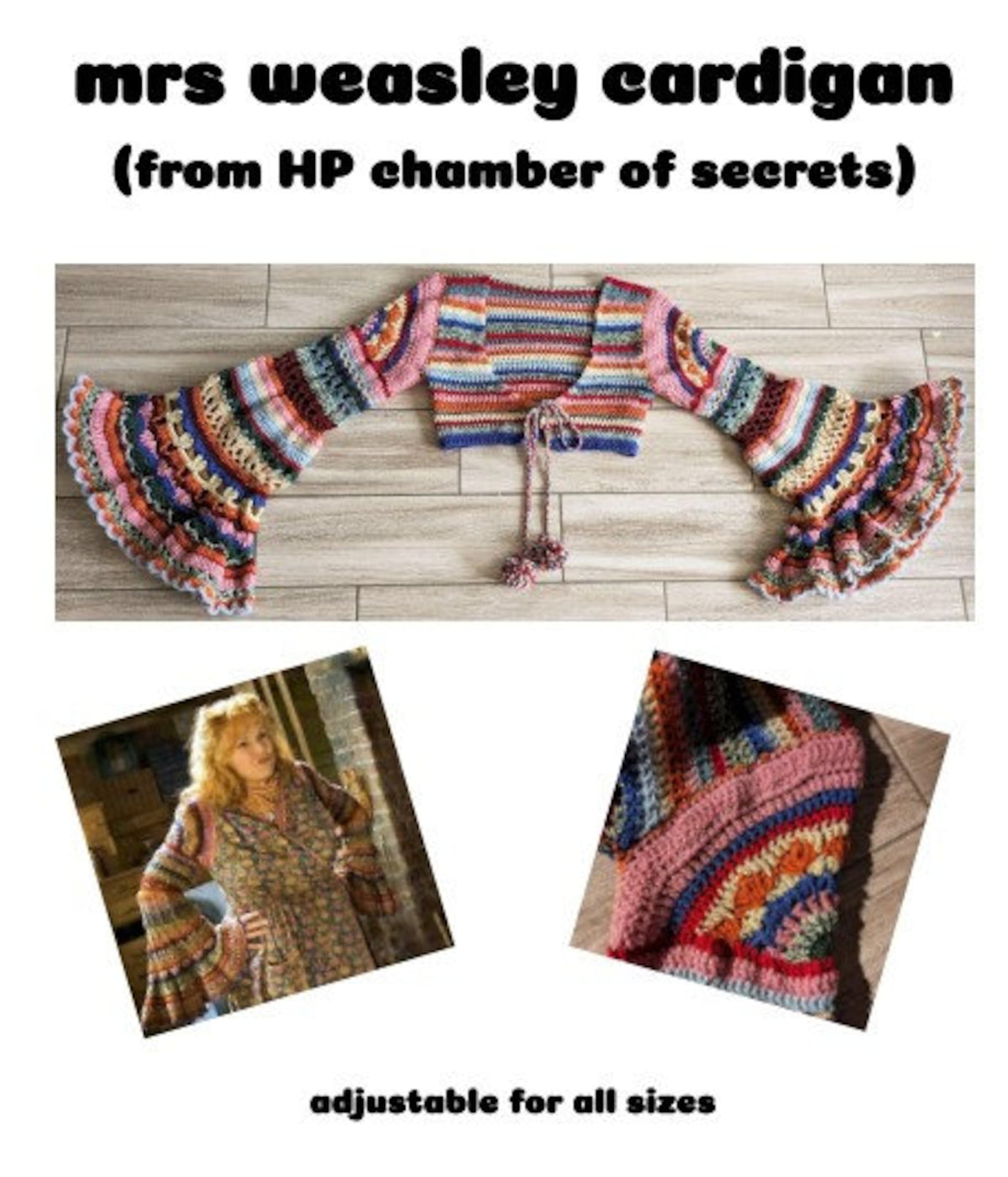 Colorful Striped Cardigan Crochet Pattern