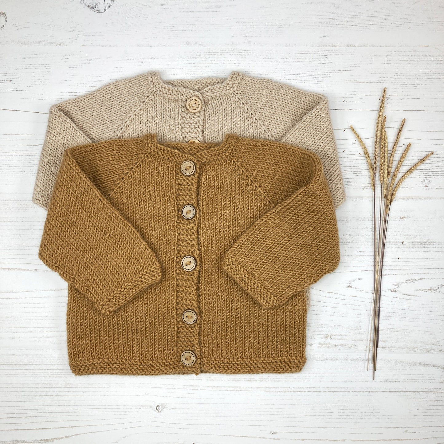 Simple Top Down Baby Cardigan Knitting Pattern