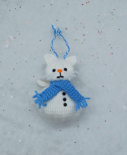 Cat Bauble Ornaments Knitting Pattern