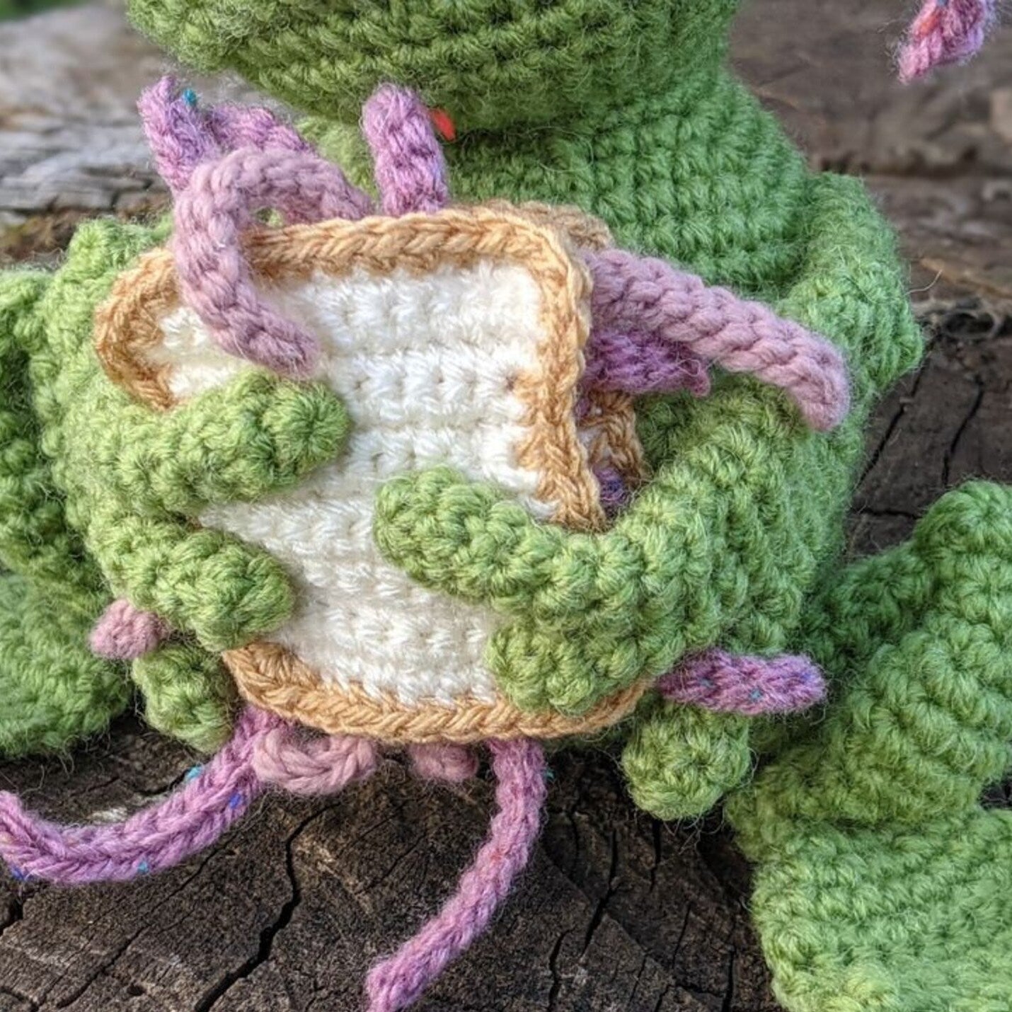 Sandwich Frog Crochet Pattern