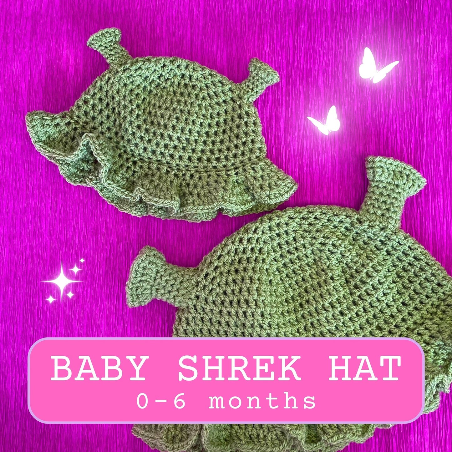 Baby Ogre Bucket Hat Crochet Pattern
