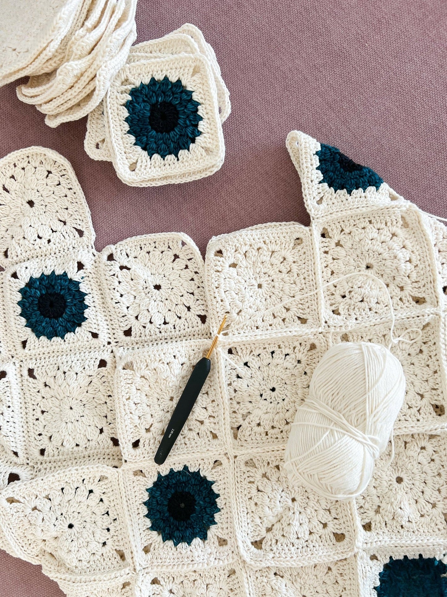 Granny Square Sweater Crochet Pattern