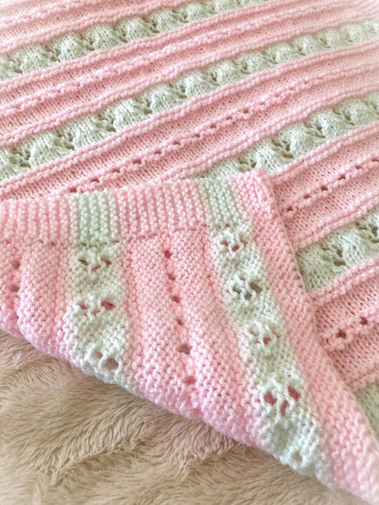 Alana Baby Blanket Knitting Pattern