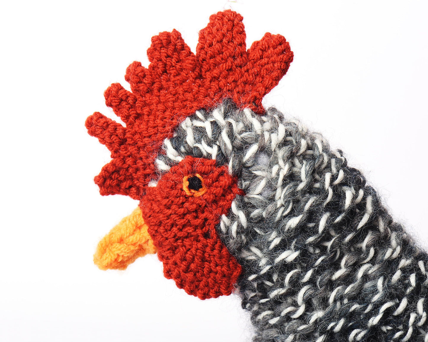 Black & White Chicken Knitting Pattern