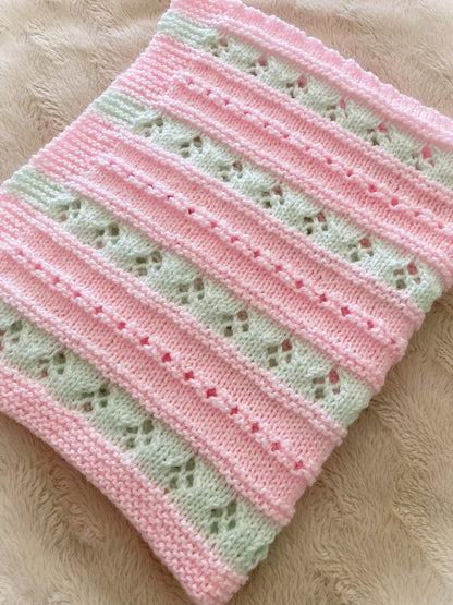 Alana Baby Blanket Knitting Pattern