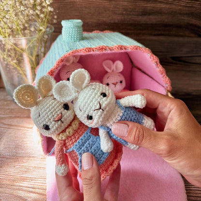 Blossom Bunny Cottage Crochet Pattern