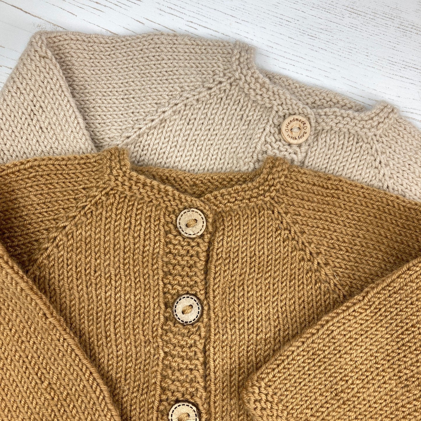 Simple Top Down Baby Cardigan Knitting Pattern