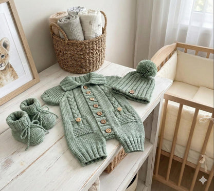 Acorn Romper Knitting Pattern