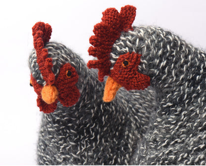 Black & White Chicken Knitting Pattern