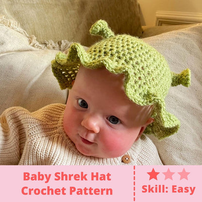 Baby Ogre Bucket Hat Crochet Pattern