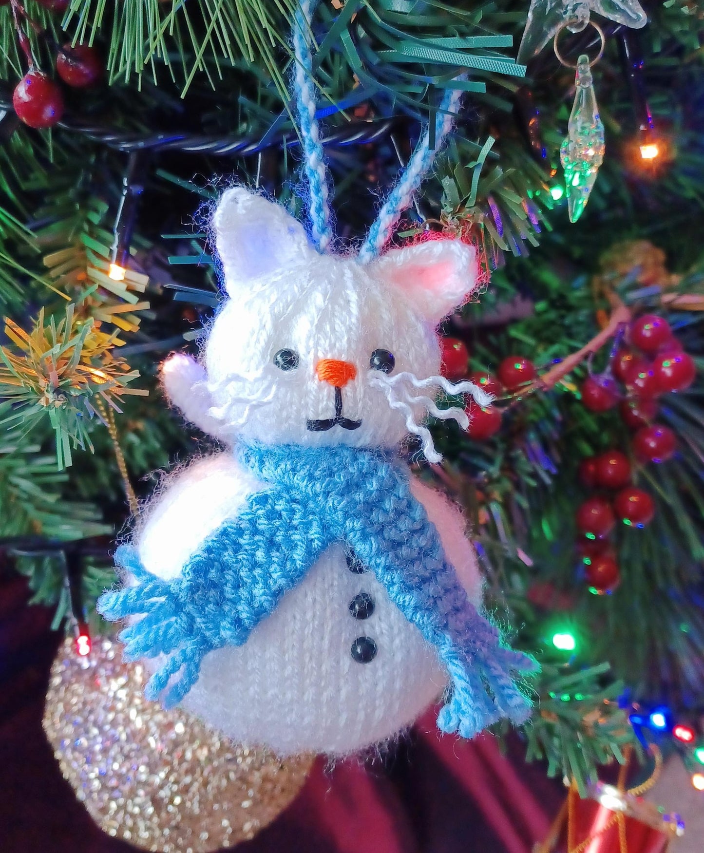 Cat Bauble Ornaments Knitting Pattern