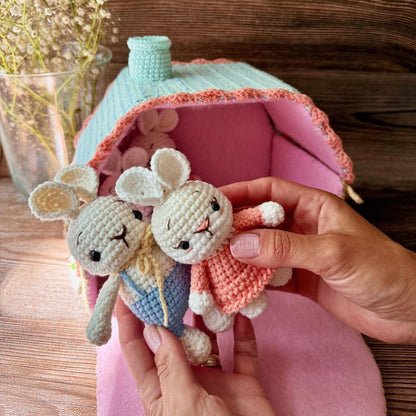 Blossom Bunny Cottage Crochet Pattern
