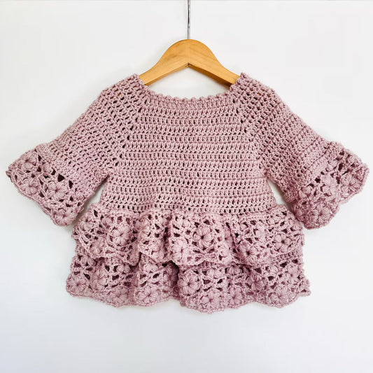 Baby Girls Top Crochet Pattern