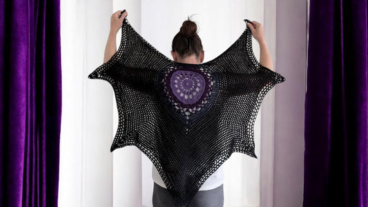 Bat Shawl Crochet Pattern