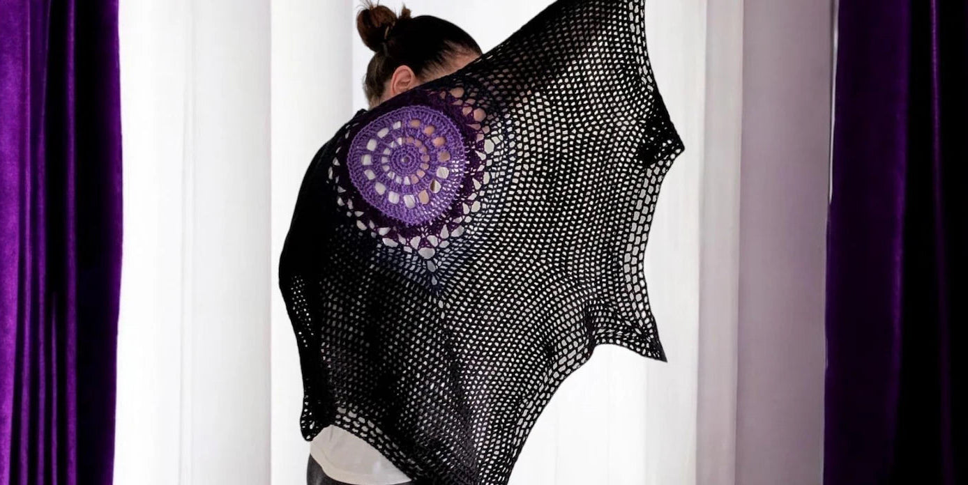 Bat Shawl Crochet Pattern