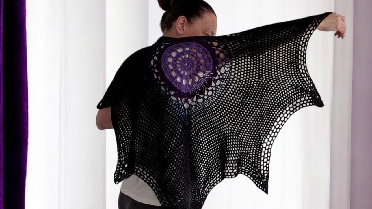 Bat Shawl Crochet Pattern