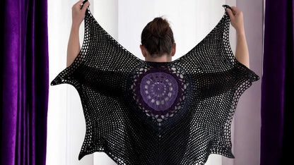 Bat Shawl Crochet Pattern
