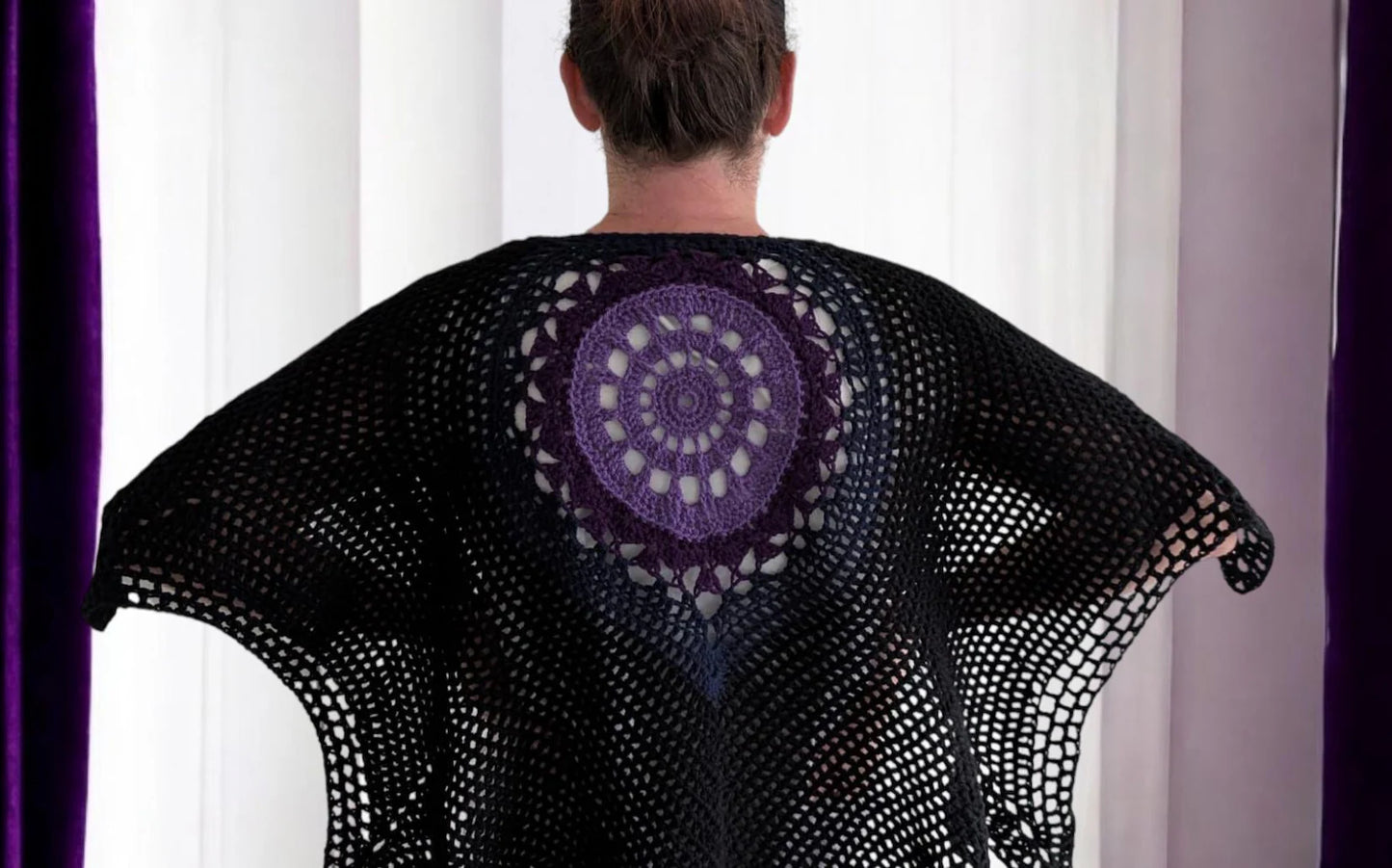 Bat Shawl Crochet Pattern