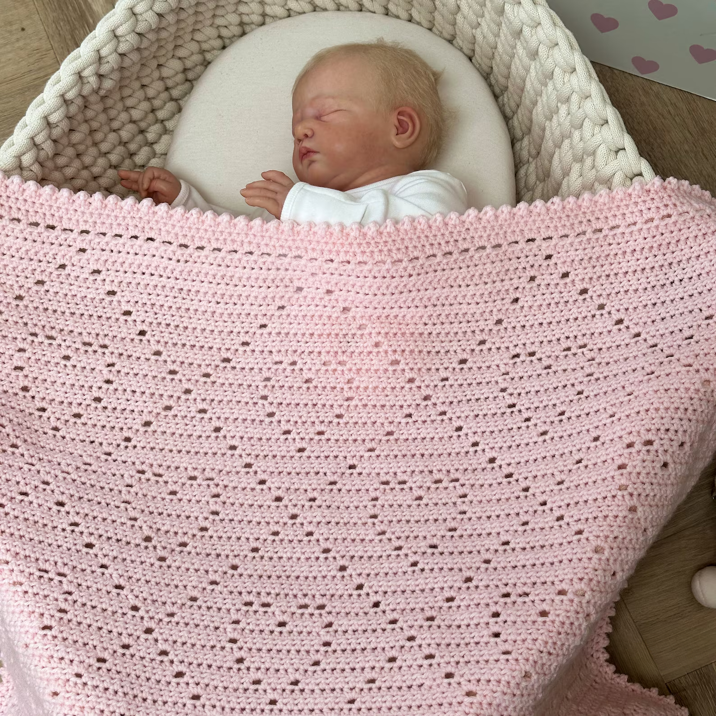 Hearts Baby Blanket Crochet Pattern