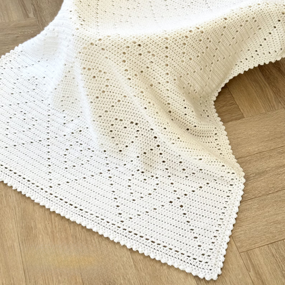 Hearts Baby Blanket Crochet Pattern