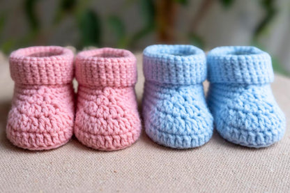 Easy Crochet Baby Bootie Pattern