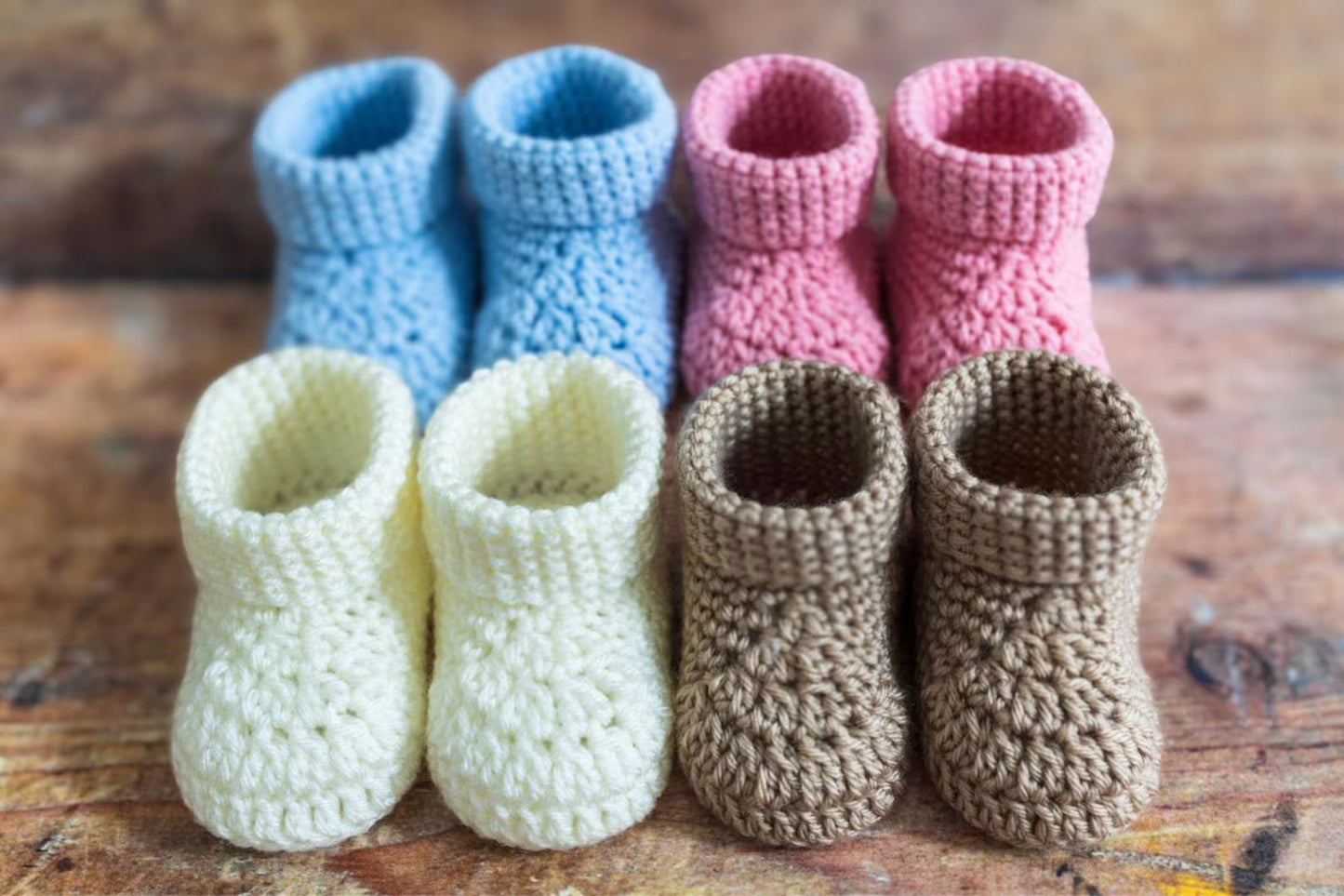 Easy Crochet Baby Bootie Pattern