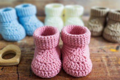 Easy Crochet Baby Bootie Pattern