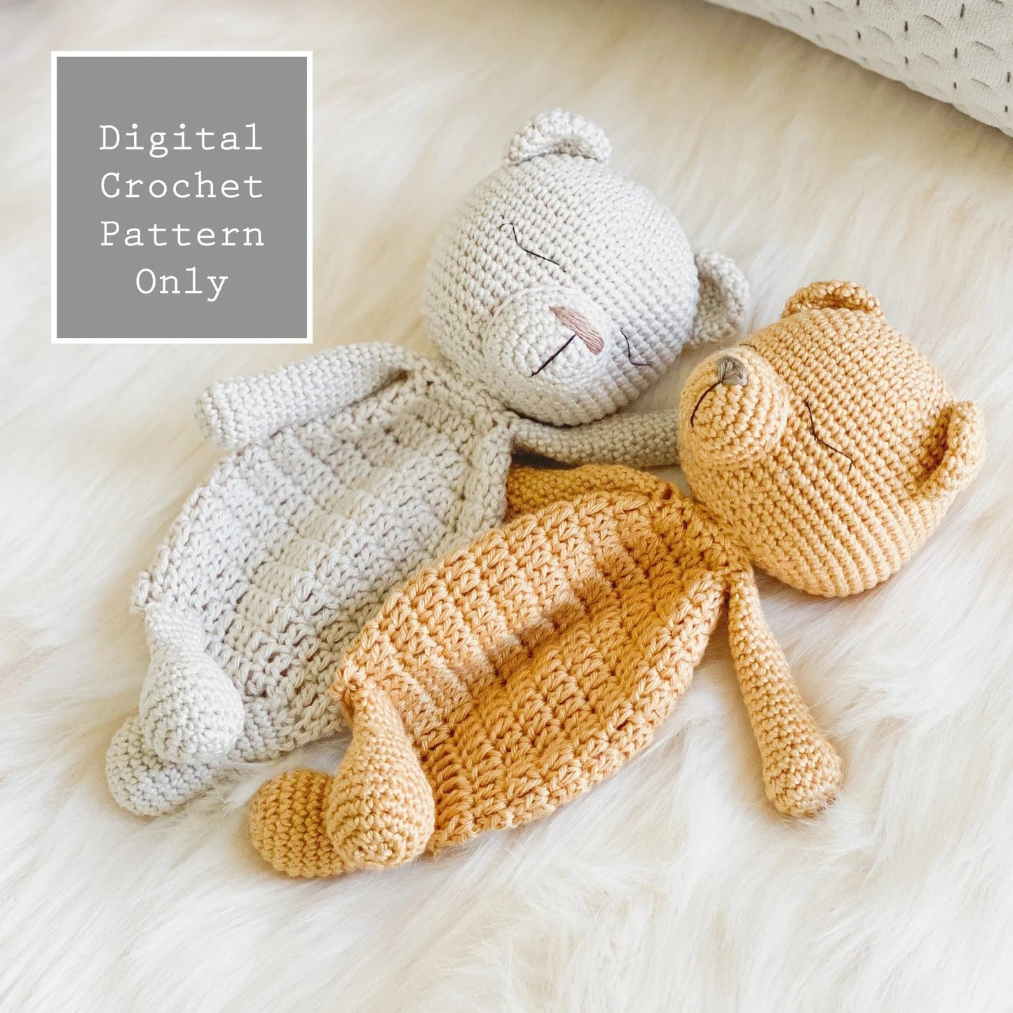 Crochet Bear Lovey Crochet Pattern