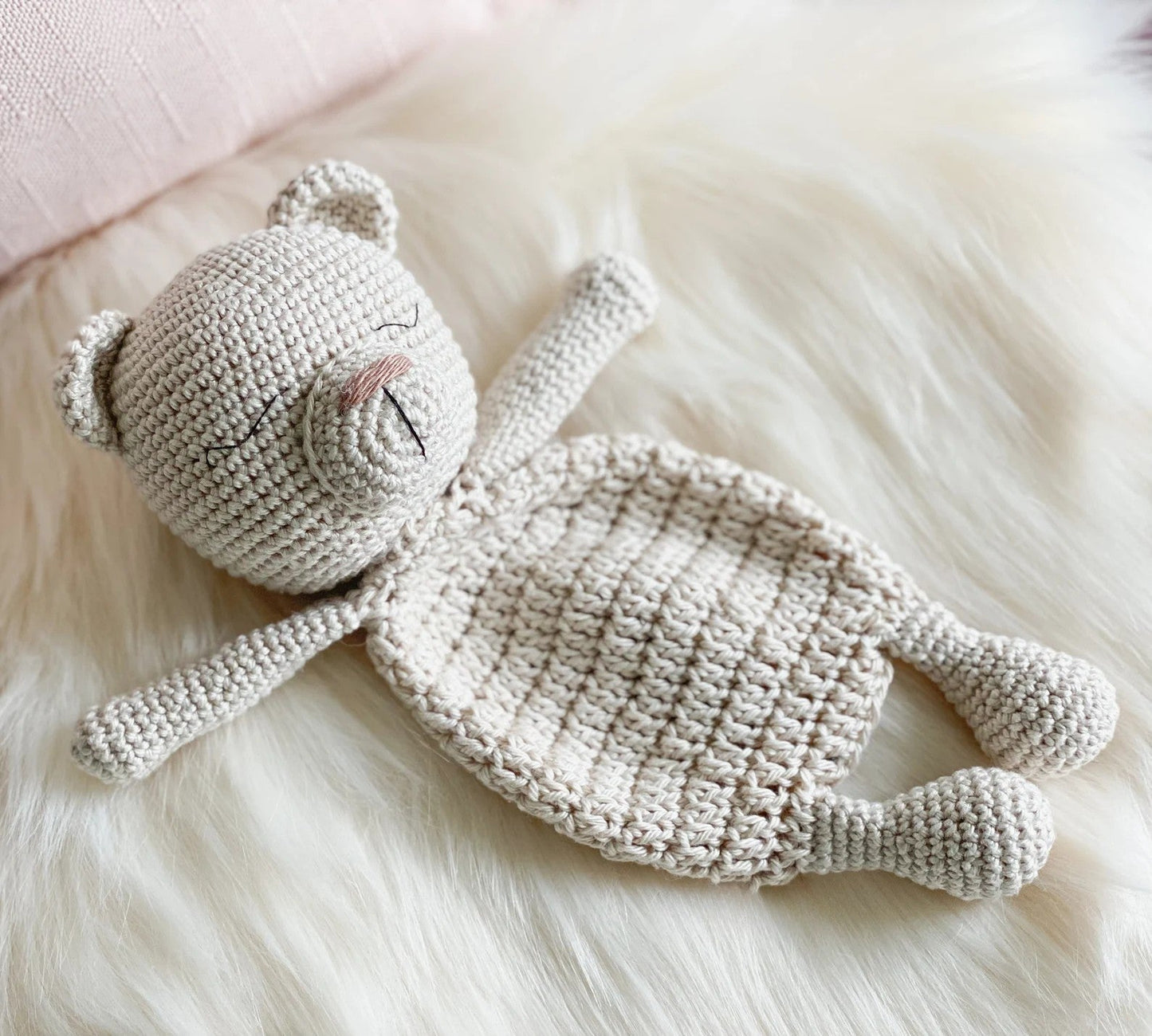 Crochet Bear Lovey Crochet Pattern
