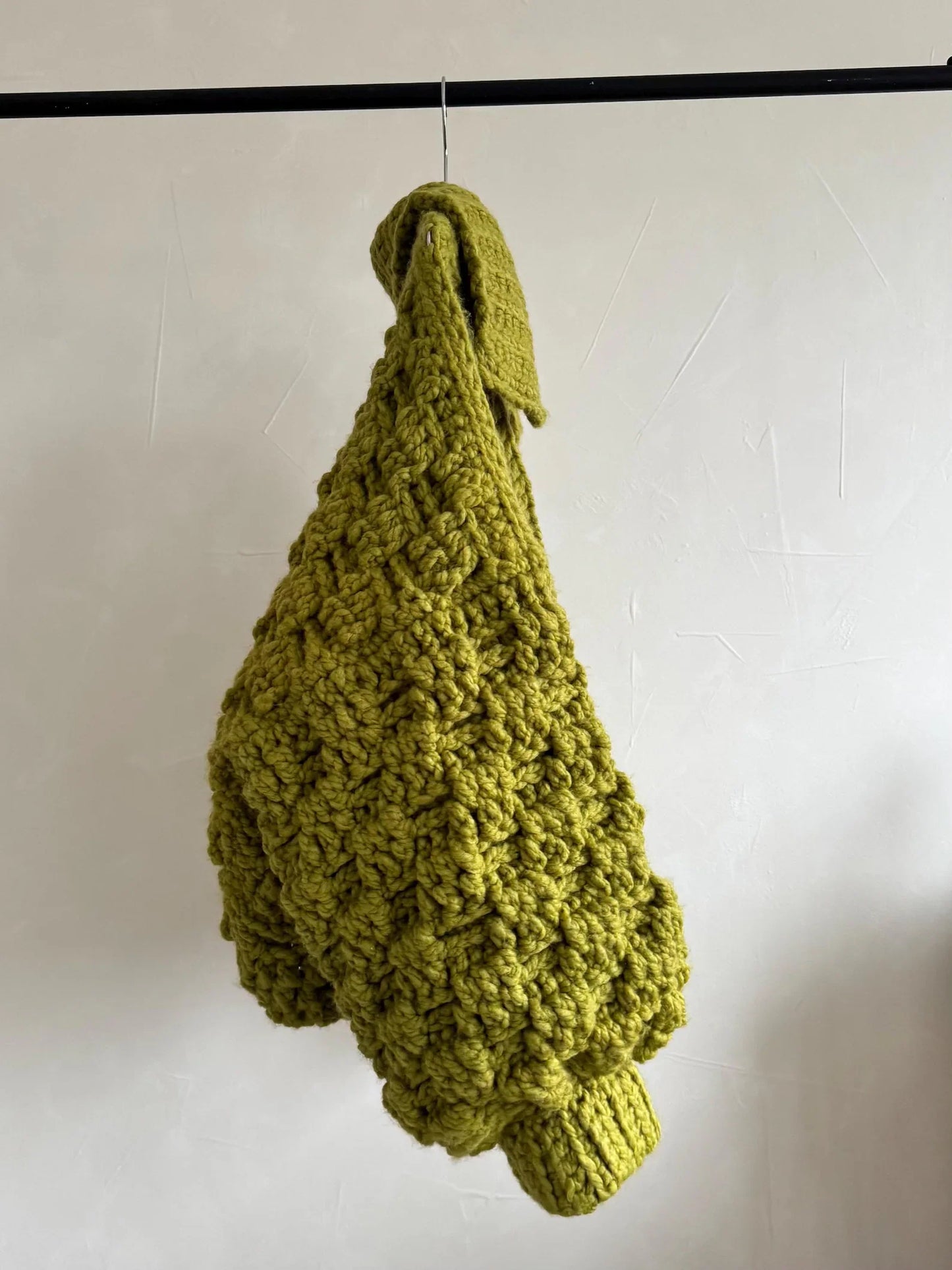 Chunky Funnel Neck Cardigan Crochet Pattern