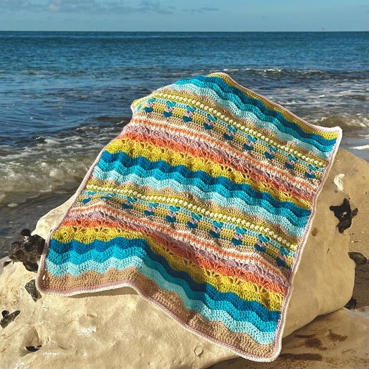 Coastal Retreat Blanket Crochet Pattern
