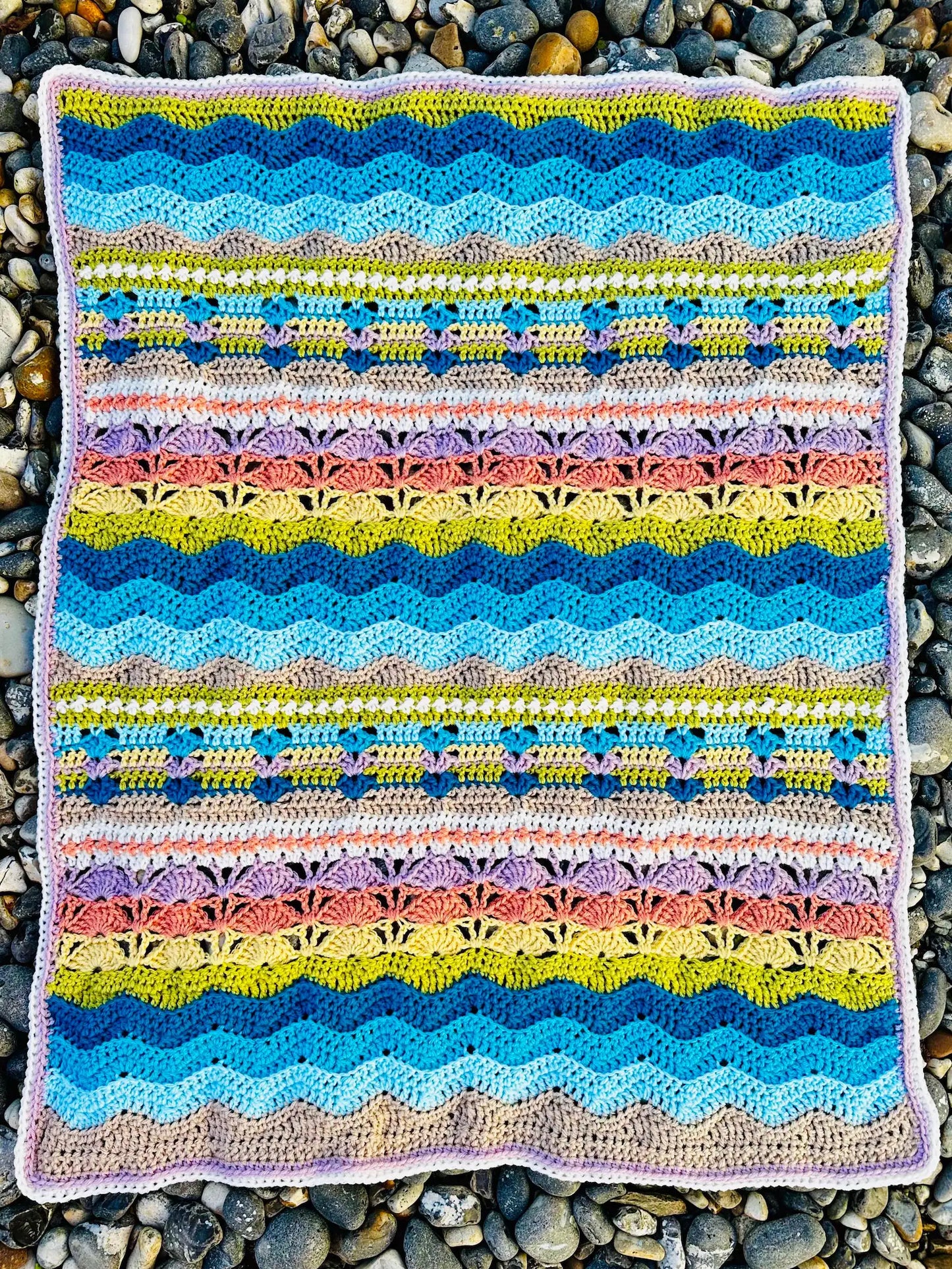 Coastal Retreat Blanket Crochet Pattern