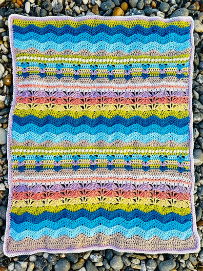 Coastal Retreat Blanket Crochet Pattern
