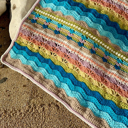 Coastal Retreat Blanket Crochet Pattern
