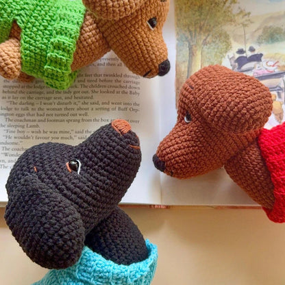 Dachshund in Sweater Crochet Pattern