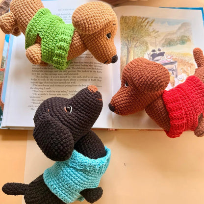 Dachshund in Sweater Crochet Pattern