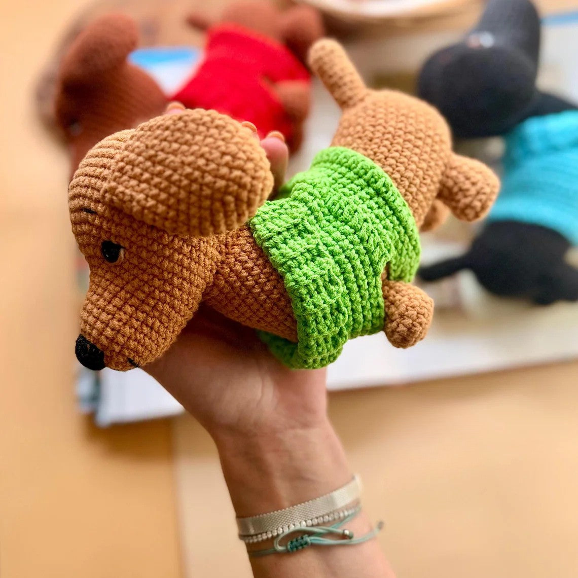 Dachshund in Sweater Crochet Pattern