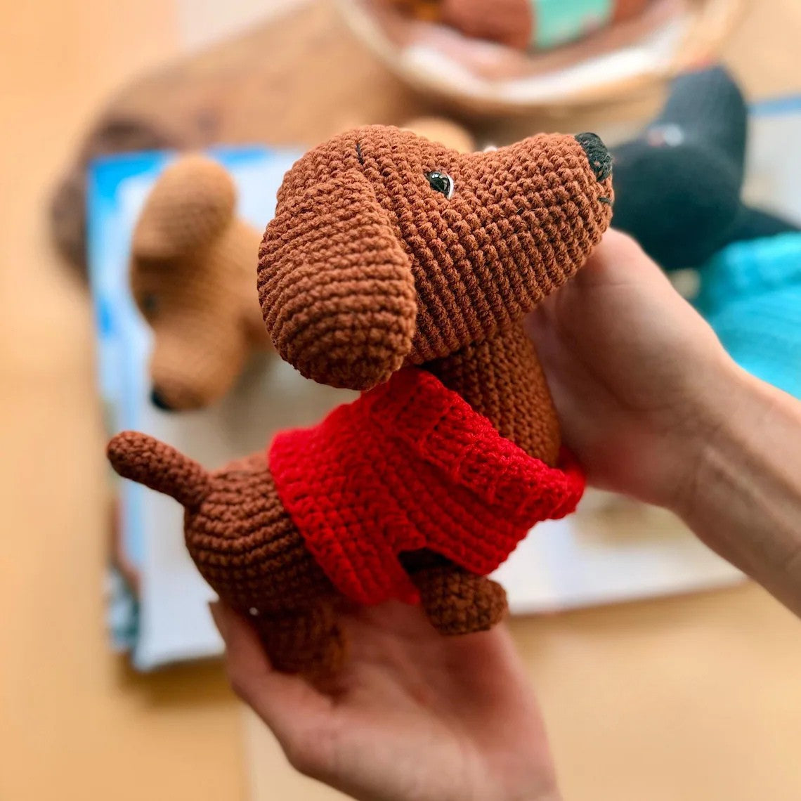 Dachshund in Sweater Crochet Pattern
