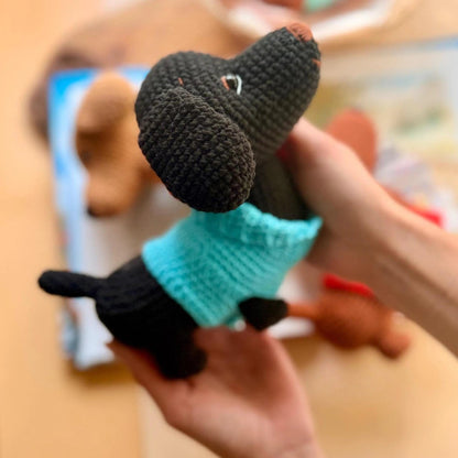 Dachshund in Sweater Crochet Pattern