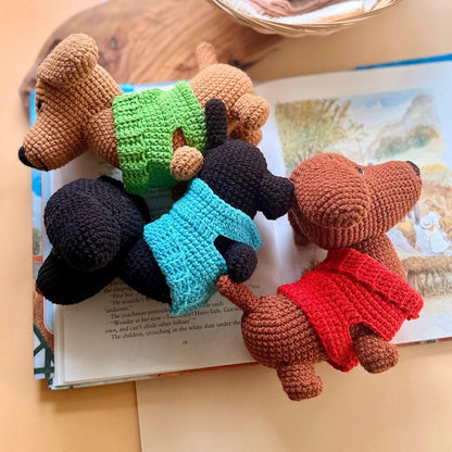 Dachshund in Sweater Crochet Pattern