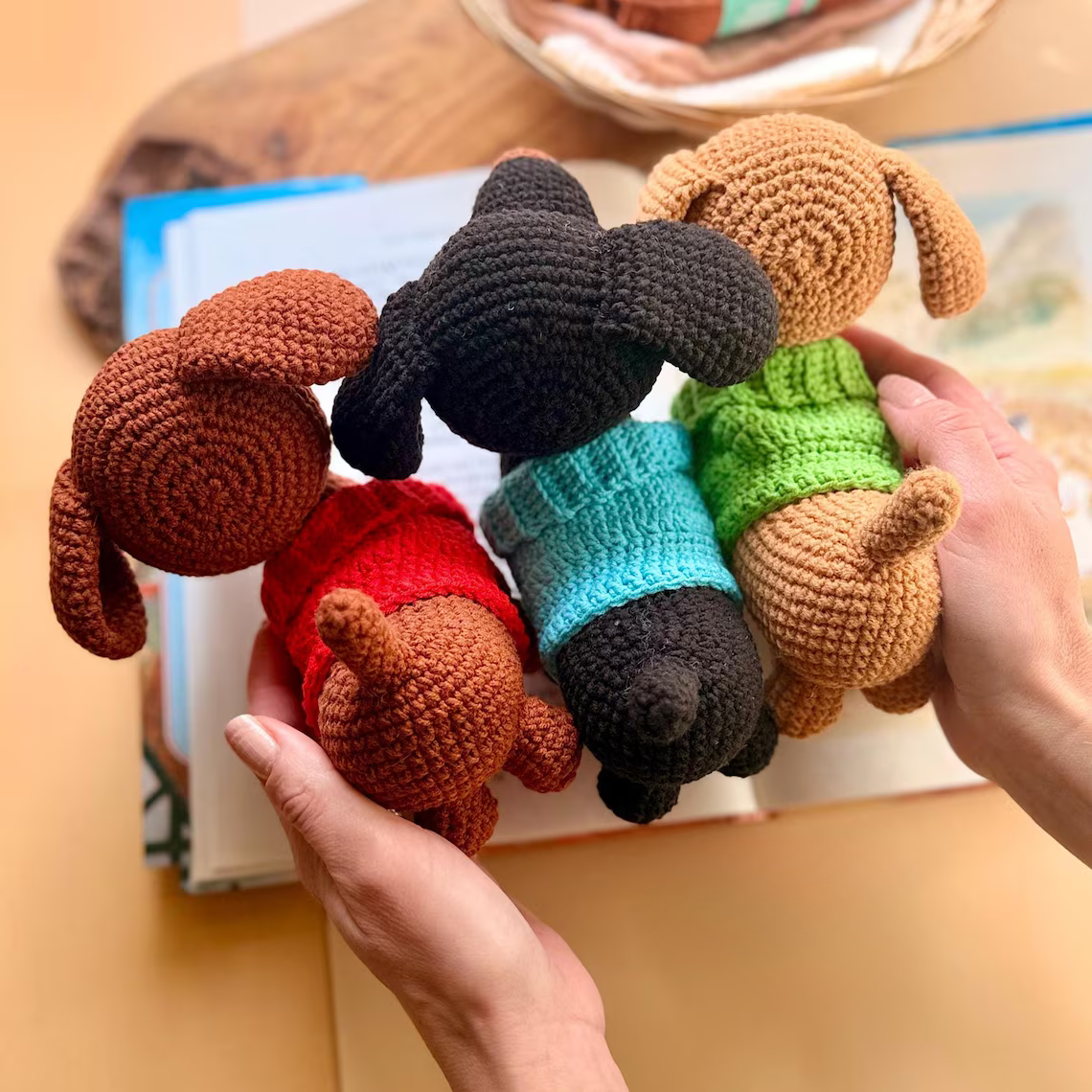 Dachshund in Sweater Crochet Pattern