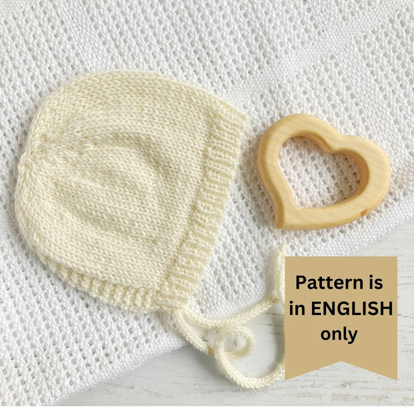 Easy Baby Bonnet Knitting Pattern