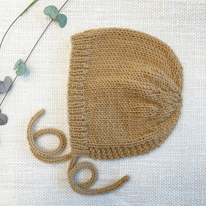 Easy Baby Bonnet Knitting Pattern