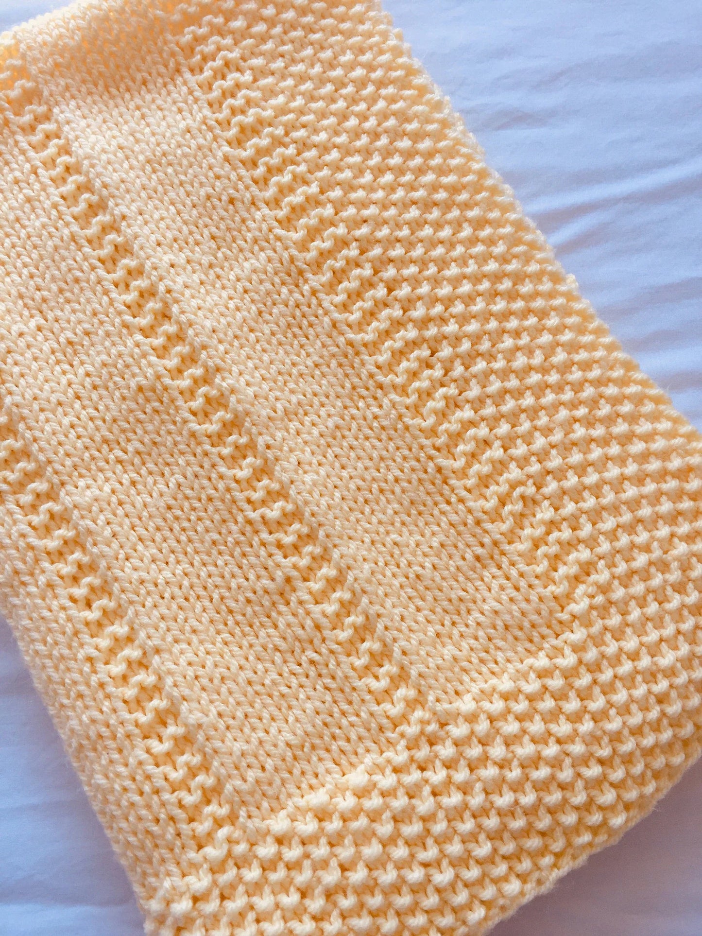 Easy Baby Blanket Knitting Pattern