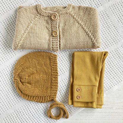 Easy Baby Bonnet Knitting Pattern