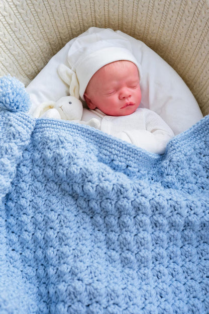 Easy Chunky Crochet Baby Blanket Pattern